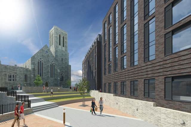Unite Students wants to redevelop the St Vincent's Church site off Solly Street, Sheffield.