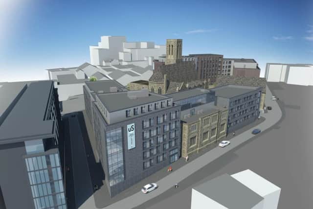 Unite Students wants to redevelop the St Vincent's Church site off Solly Street, Sheffield.