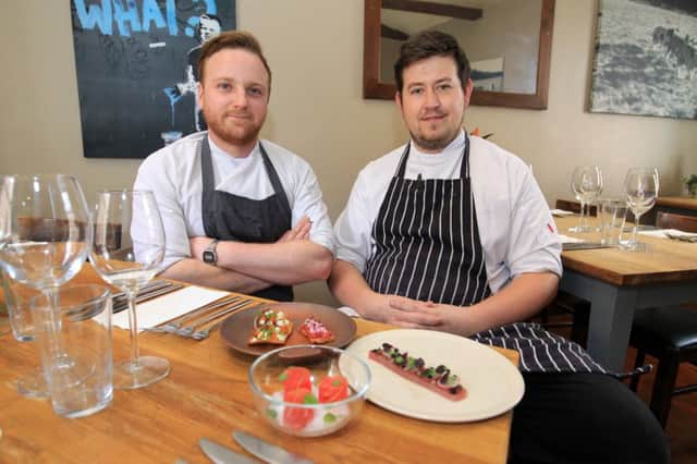 Food review on a new global dining experience at The Milestone on Green Lane in Sheffield. The theme is Australian food. Pictured are Daniel Carreras and Jamie Robinson.