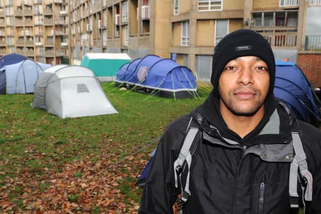 Anthony Cunningham is campaigning to help Sheffield's homeless people