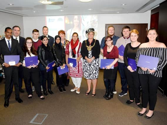 Graduates from the Bright Lights scheme at Meadowhall.