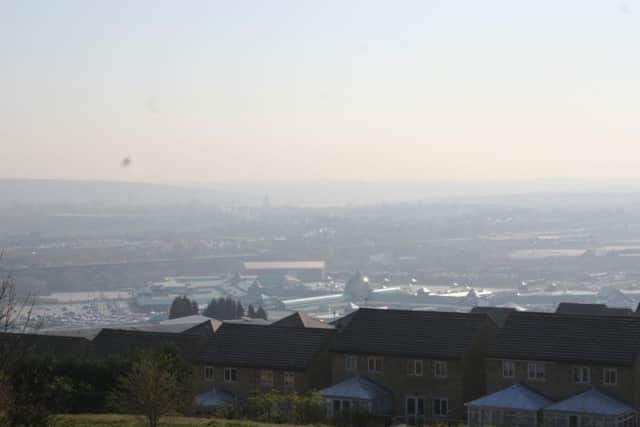 Pollution over Meadowhall.