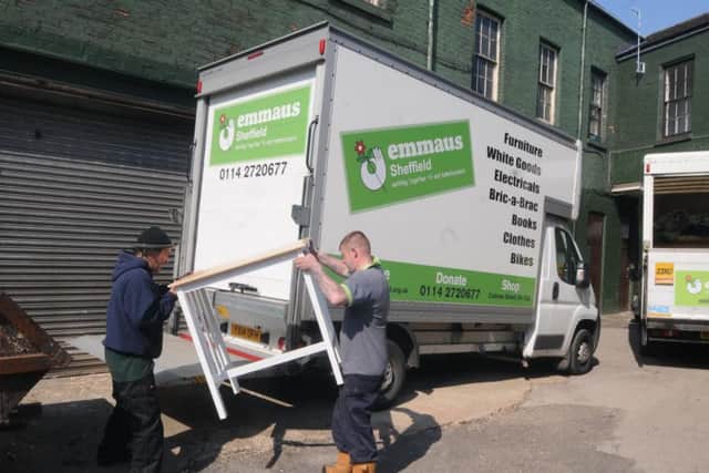Furniture delivery at Emmaus Sheffield
