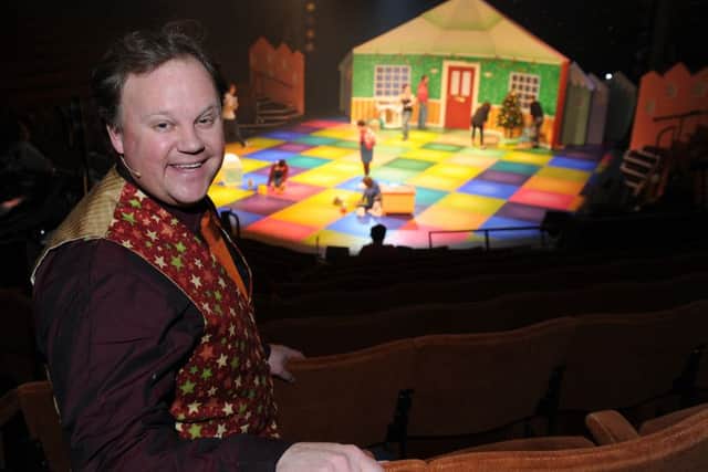 CBeebies presented Justin Fletcher is performing in the CBeebies panto at the Crucible. Picture: Andrew Roe