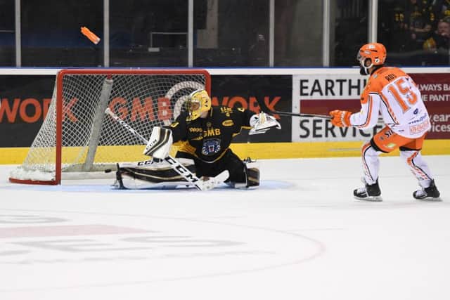 Mathieu Roy scores in the Challenge Cup at Nottingham