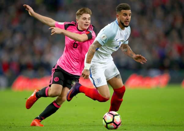 Sheffield-born Kyle Walker set up England's first goal against Scotland