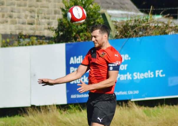 Sheffield FC defender Lee Cooksey. Pic by Gillian Handisides