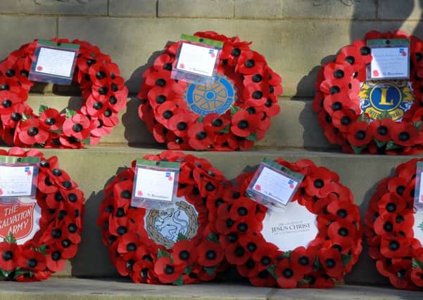 Doncaster Remembrance Sunday service at the war memorial, Bennetthorpe. Picture: Chris Etchells