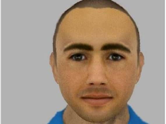 The police efitThe e-fit issued by police