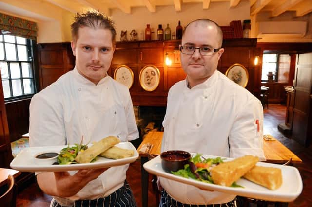 Darren Roberts head chef and sous-chef Lee Trotter