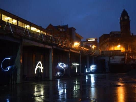 Photos of the Sheffield Castle site by Sheffield Hallam University students.