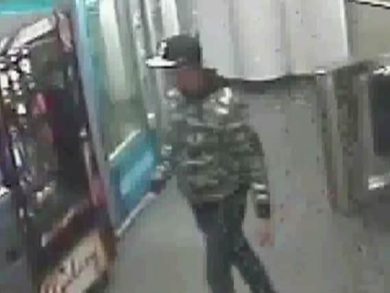 Police want to speak to this man after the theft of a disabled teenager's laptop from Ponds Forge