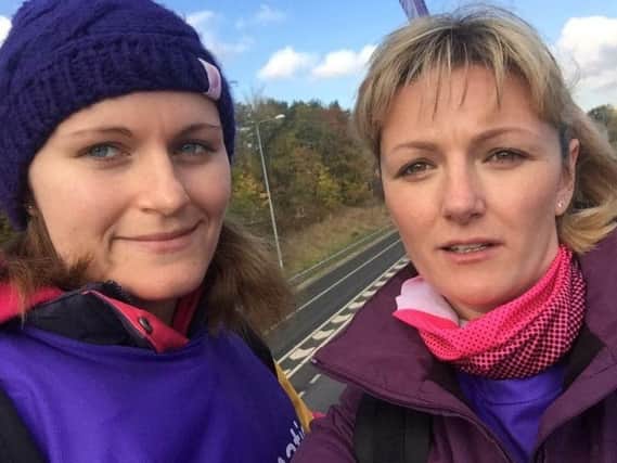 Sisters Sami Massey and Jenny Christie are walking from London to Sheffield for Pancreatic Cancer UK.