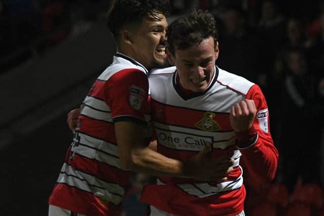 Liam Mandeville scored one and set up two after coming off the bench for Rovers at Exeter City