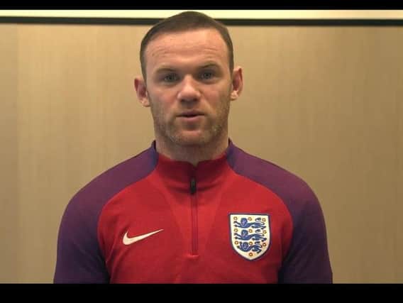 Wayne Rooney recorded a video message for little Kasabian