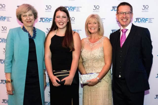 Prime Minister Attends Juvenile Diabetes Research Fund Reception
This Evening the Prime Minister Theresa May attended a reception at the Guild Hall, London for the Juvenile Diabetes Research Fund. Also attending was HRH the Dutchess of Cornwall.
The PM was greeted at the door by the CEO and Chairman of the JDRF, as well as The Lord Mayor.