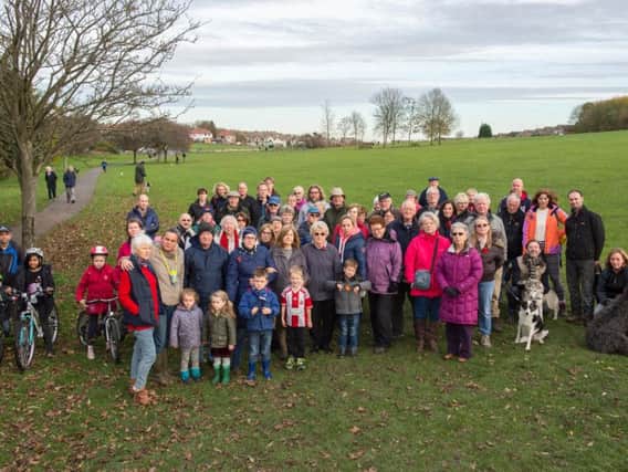 Lodge Moor residents object to council plans to create allotments in Spider Park, Sheffield.