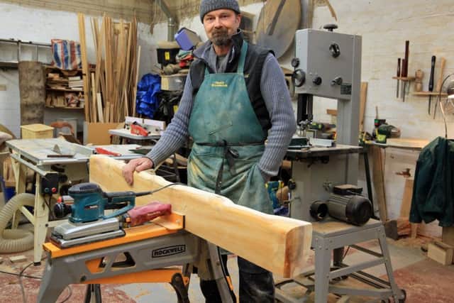 Artist Henk Littlewood. Kate Dore, director of Yorkshire Artspace and this year's chair of Sheffield's Culture Consortium, pictured at Exchange Place Studios. Picture: Chris Etchells
