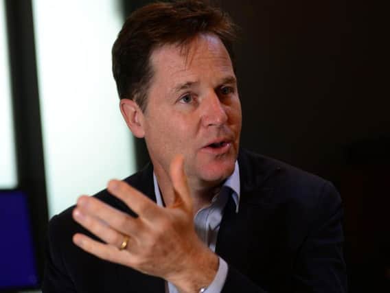 Nick Clegg in September this year