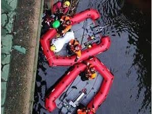 Water rescue drama