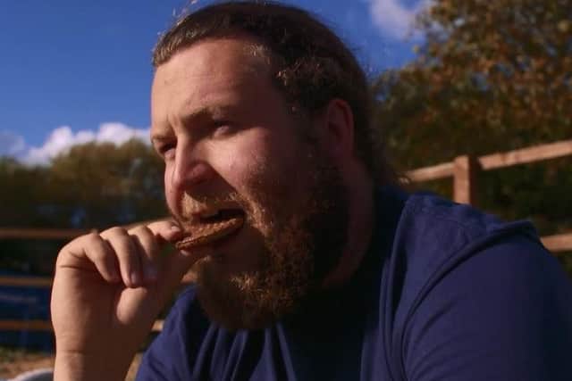 The biscuit of choice for Simon Berry was a chocolate Hobnob. Photo: Guinness World Records