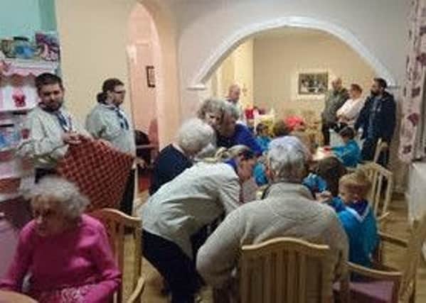 Residents at Silver Lodge care home.