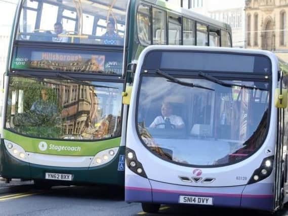 Both First and Stagecoach have issued warnings about their diverted routes this Sunday