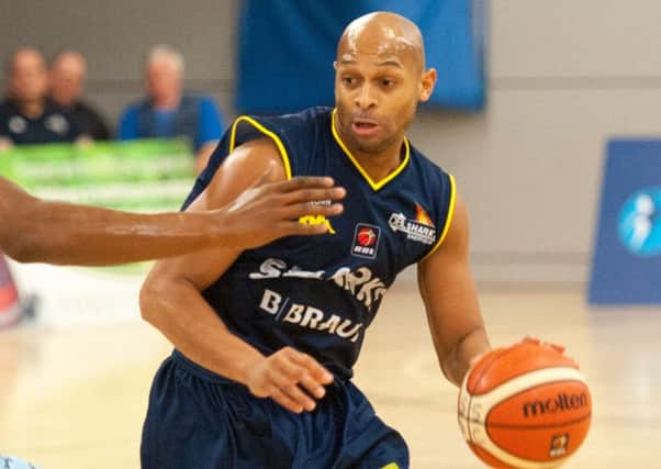 Cardell McFarland was in fine form for the Sharks against Cheshire Phoenix