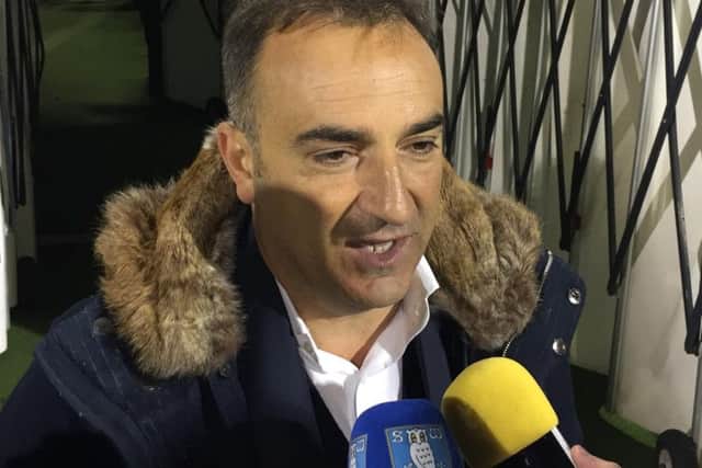 Carlos Carvalhal speaking after the 1-1 draw with Fulham