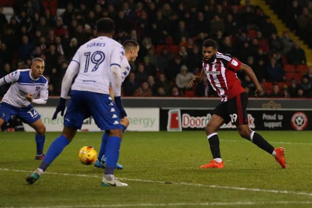 Frustration turns to joy as Ethan Ebanks Landell scores in the third minute of added time to secure the win for the Blades