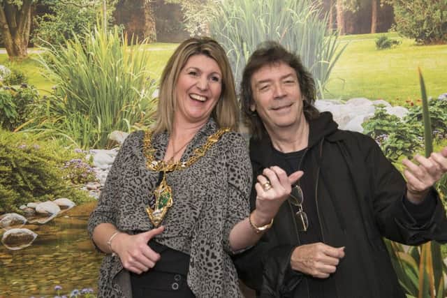 Genisis guitarust Steve Hackett at Rotherham Hospice