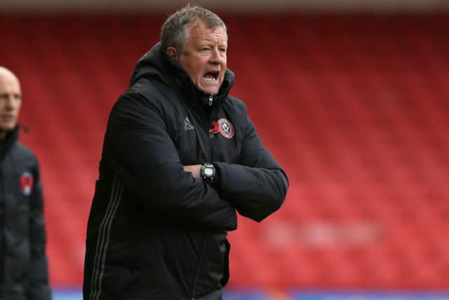 Chris Wilder made exactly the same point yesterday. Pic Simon Bellis/Sportimage