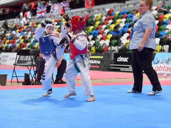 Caitlin at the British National Taekwon-Do Championships in London