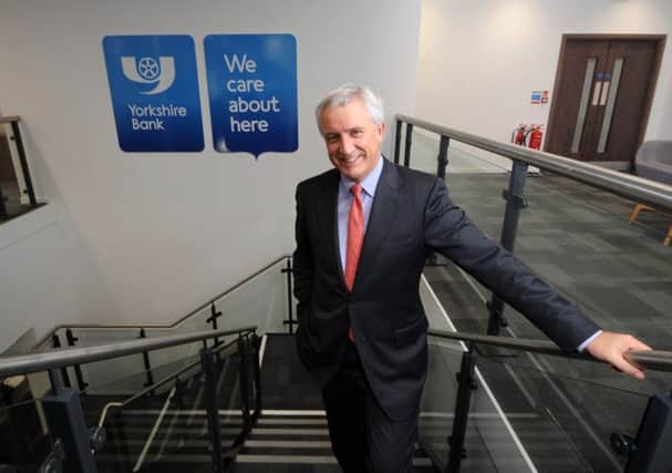 David Duffy the CEO for Yorkshire Bank, pictured at its offices at Briggate, Leeds..14th December 2015 Picture by Simon Hulme