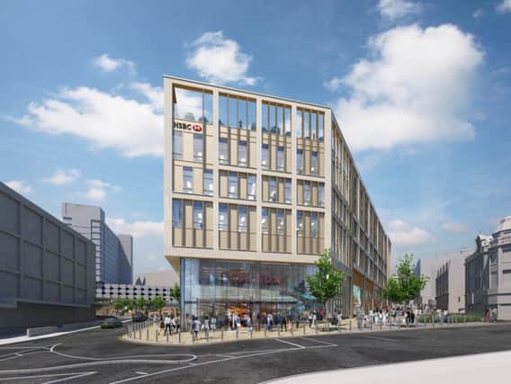 An artist's impression of phase one of Sheffield Retail Quarter.