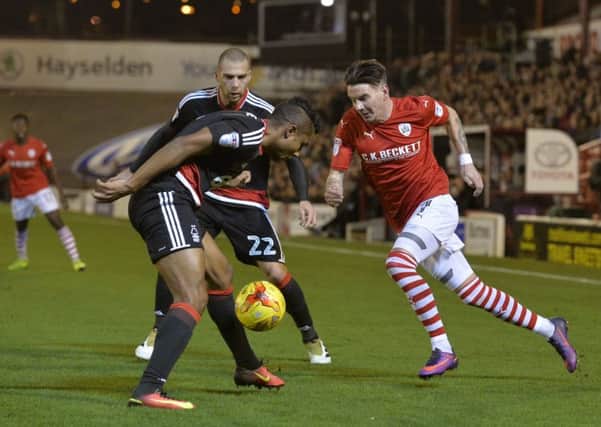 Adam Hammill returned to the Barnsley side in the defeat to Nottingham Forest