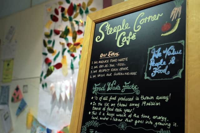 Steeple Corner Cafe, a project turning junk food into pay as you feel meals has opened on Stafford Road.