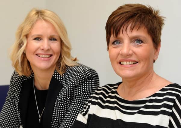 Nina Cooper, legal cashier at Taylor&Emmett LLP Solicitors with HR manager Sharna Poxon. Picture: Andrew Roe