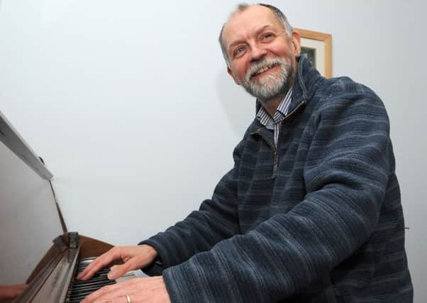 Bill Skipworth has had his vision restored in his left eye after an operation is releasing an album. Picture: Andrew Roe