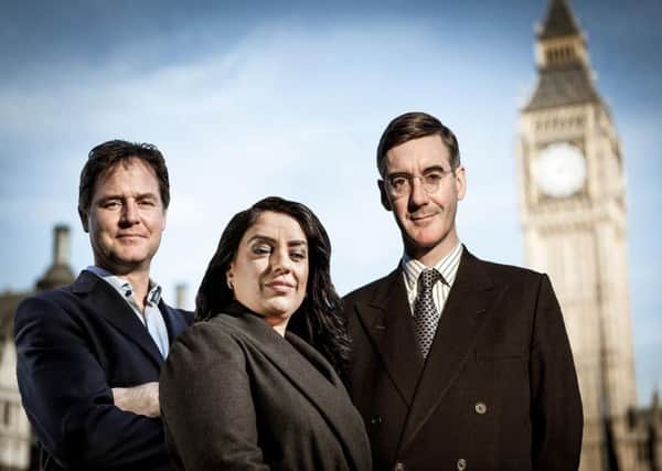 MPs Behind Closed Doors - Nick Clegg, Naz Shah & Jacob Rees-Mogg feature in the programme, filming at their respective constituent surgeries.