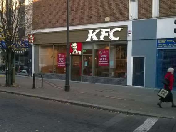 The new branch of KFC in Doncaster's High Street.