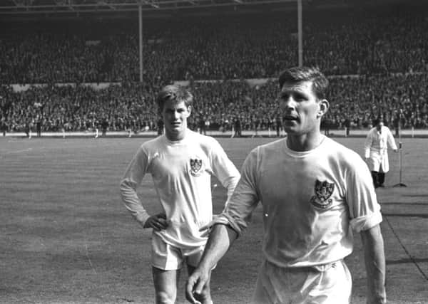 Wednesday players Jim McCalliog and Don Megson after  losing FA Cup Final in May 1966