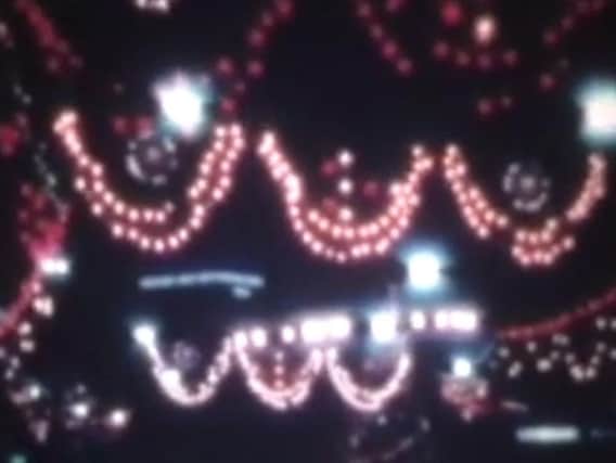 How Sheffield's Christmas lights looked in 1974. (Photo: YouTube).