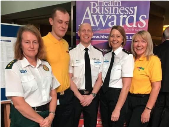 Catherine James (Yorkshire Ambulance Service), Rob Hall (LIFE), Jonathan Dyson (South Yorkshire Fire & Rescue), Jenny Lax (South Yorkshire Police) and Jayne White (LIFE)