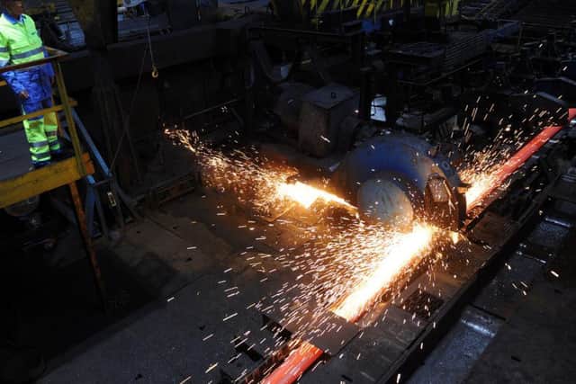 A worker at Tata Steel in Stocksbridge. Picture: Scott Merrylees