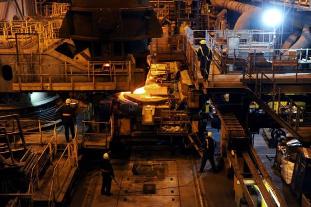Workers at Tata Steel in Rotherham. Picture: Scott Merrylees