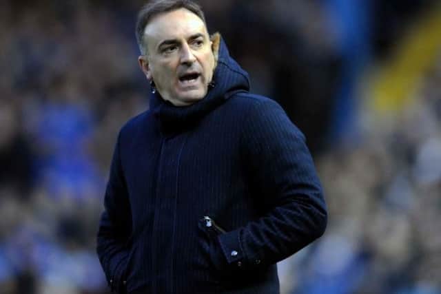 Carlos Carvalhal during Sheffield Wednesday's match against Preston North End