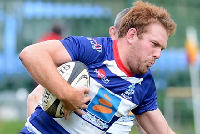 Ryan Seabright , among the tries for Sheffield RUFC. Photo: Steve Taylor