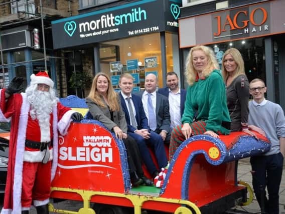 Morfitt Smith estate agents team, collecting gifts for Mission Christmas.