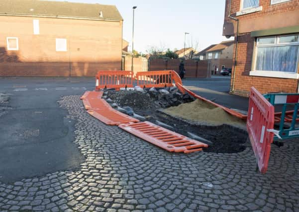 Amey leave the cobbles at Bramham Road in disarray